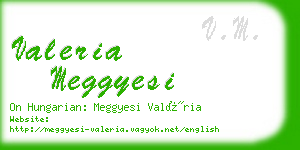 valeria meggyesi business card